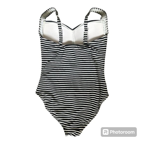 COPY - NWOT Niptuck Swim The Joanne black and white striped one piece - Size 6 - Picture 4 of 6